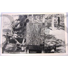Prent briefkaart Duitse granaatwerper Museumpark Overloon