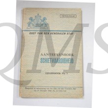 Legerboek No 1 Aantekenboek Schietvaardigheid 