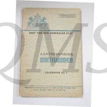 Legerboek No 1 Aantekenboek Schietvaardigheid 