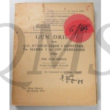 Manual Gun Drill Q.F. 4.5-Inch Mark I Howitzers on Marks I to IIIr  field carriages 1941