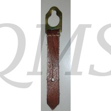 The British Army developed this small strap during WWII to prevent the loss of the No. 4 Mk I spike bayonet from the webbing frog.   