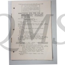 Pamphlet No 1 Use of Artillery Instruments Anti Aircraft Artillery Instruments