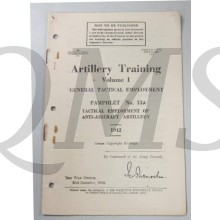 Pamphlet No 13a Vol I  General Tactical employment AA Artillery