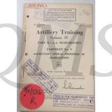 Pamphlet No 9 Vol IV Searchlights AA