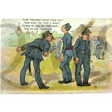 Ansichtkaart (Mil. Postcard)  Lieb Vaterland kannst Ruhig sein, Geen nood wie durft u deren