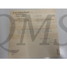 Brief Brandwein vertrieb