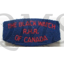 Shoulder title The Black Watch R.H.R. of Canada