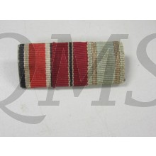 Dreiteilige Spange EK2, Ostfront und NSDAP-Dienstauszeichnung (3 ribbon bar IC2nd class, Ostfont and NSDAP service Cross) 
