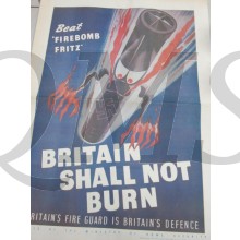 Poster Britain shall not Burn