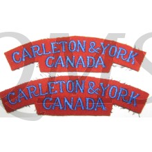 Shoulder title Carleton & York Regiment Canada 1st Canadian Infantry Division