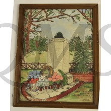 Tekening monument Grebbeberg 8 RI