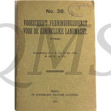 Voorschrift no 36 Verbindingsdienst Koninklijke Landmacht 1933