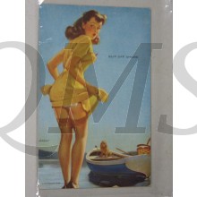 Postcard size Varga style Pin up