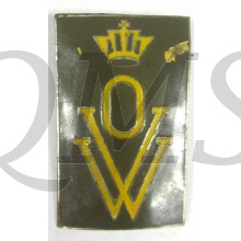 Mouwembleem O.V.W. metaal (Sleeve badge metal Volunteer Dutch east Indies)