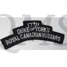 17th Duke of York's Royal Canadian Hussars