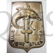 BADGE -DOCUMENT" DIVISIONE ATLANTICA "R.S.I ITALYWWII.