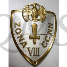 WW2 ITALY Fascist MVSN badge Zona XIII CCNN "Milizia scudetti Puglie XIII Zona" 