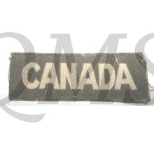 Shoulder title CANADA canvas