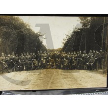Foto groep militairen 1914 Mobilisatie 