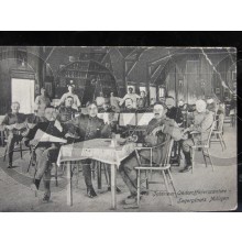 Prent briefkaart 1910 Onder Officiers Cantine Legerplaats Millingen