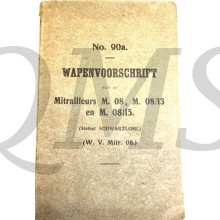 Voorschrift 90a Mitrailleurs M08 , M08/13 en M08/15