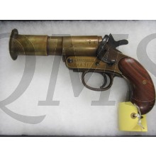 Webley & Scott produced a number of single-shot, break open signal flare gun devices used by Commonwealth Military Forces during the First and Second World Wars. The most prolific of these was the No.1 MkIII, produced in 1918 at the company's Birmingham f