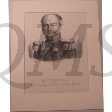 Lithografie B.J.C. Dibbetz Lt Gen Vesting Maastricht