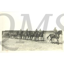 Postkarte 1940 Deutsche soldaten mit pferde und karre