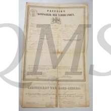 Militair paspoort 1861