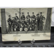 Prent briefkaart 1905 9e Regiment Infanterie Tamboers