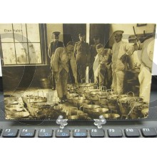 Prent briefkaart mobilisatie 1914 Eten halen