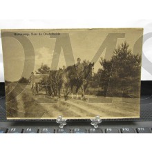 Prent briefkaart mobilisatie 1914 Harskamp,naar de Oosterheide
