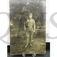 Foto 1910 3e Regt soldaat in gevechts tenue