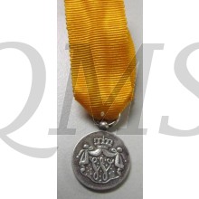 Miniatuur Trouwe dienst medaille zilver