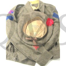 Battle dress jas P40 met bonnet CANADA Black Watch Regiment 1945 (Battle dress jacket with bonnet P40 CANADA)