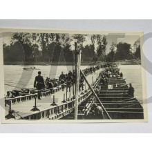 Postkarte KriegsBrücke der Pioniere 
