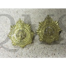 Collar badges officers  Royal Canadian Army Service Corps  RCASC