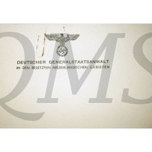 Origineel briefpapier  Deutscher Generalstaatsanwalt der besetzten Niederlandischen Gebiete Den Haag