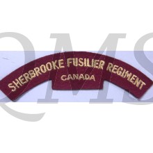 Shoulde title Sherbrooke Fusiliers Regiment,  2nd Canadian Armoured Brigade.