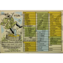 Prent briefkaart 1940 Schrijven zonder schrijven (soldaat, daar be ik weer) Automatiek kaart
