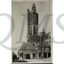 Prent briefkaart 1945 Rhenen Cuneratoren met waag