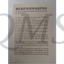 Brochure Bekendmaking1941  Ziekenfonds besluit