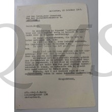 Aanvraag Distributiedienst Amsterdam 1943 schoenen