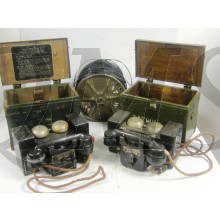 Original British WWII Field Telephones (Pair) Type F MK2