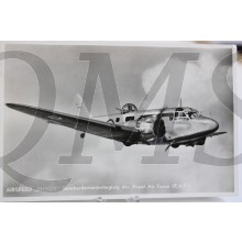 Prent briefkaart Airspeed "Envoy" bombardements vliegtuig der RAF