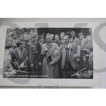 Prent briefkaart 1945 een zeer brandende kwestie voor Max (Blokzijl)