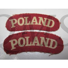 Shoulder titles POLAND (canvas)