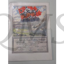 Luftwaffe Faithfull service certificate