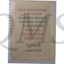 Urkunde 1944 Helden gedenktag