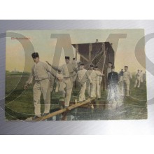 Prent briefkaart mobilisatie 1914 Hindernisbaan